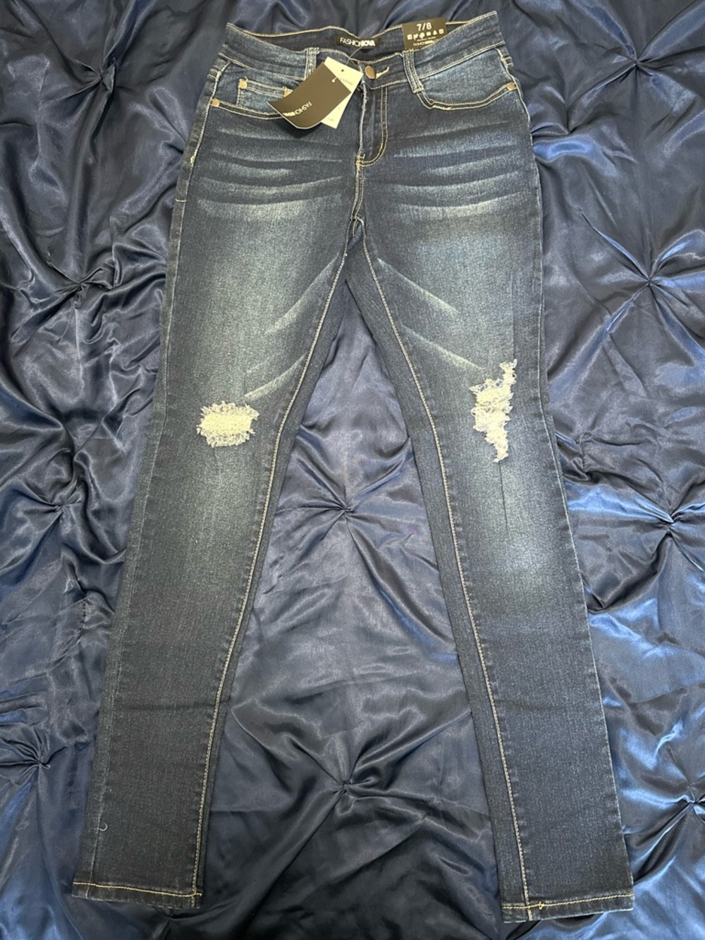 Brand New Fashion Nova Distressed Skinny Jeans